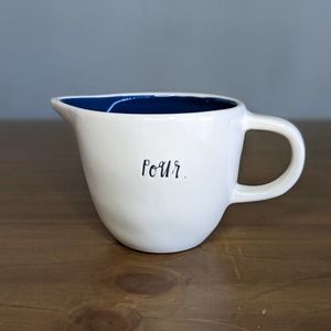 Rae Dunn Artesian Collection Pour Creamer Blue Line Blue Lining
